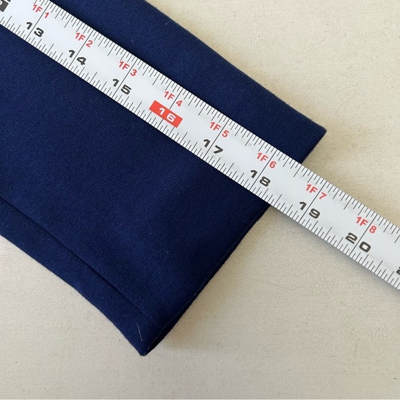 Ricki’s Blazer Slim Fit Cropped Ponte Knit Open Front 3/4 Sleeves Blue Size XS - Picture 11 of 16